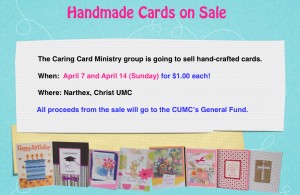 Caring Ministry Card Sale - April_2013ccmsale