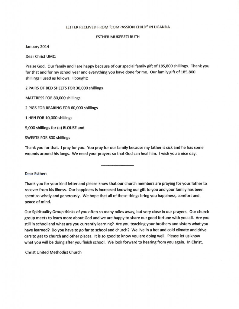 01-23 Esther Ruth Letter