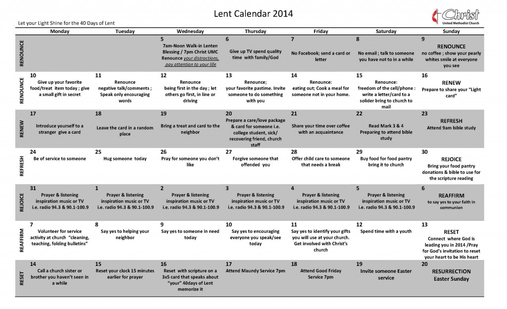 Revised_Lent Calendar 2014_Page_1