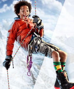 repelling boy