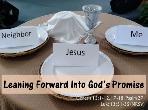 Leaning Forward Into God's Promise