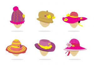 isolated-ladies-hat-vector